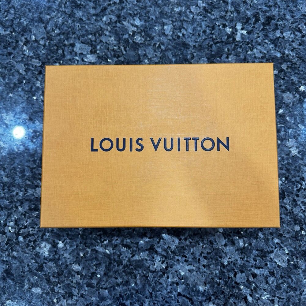 Louis Vuitton Orange LV Authentic Top Lid Removeable *Empty Box* "12x8.5x5"